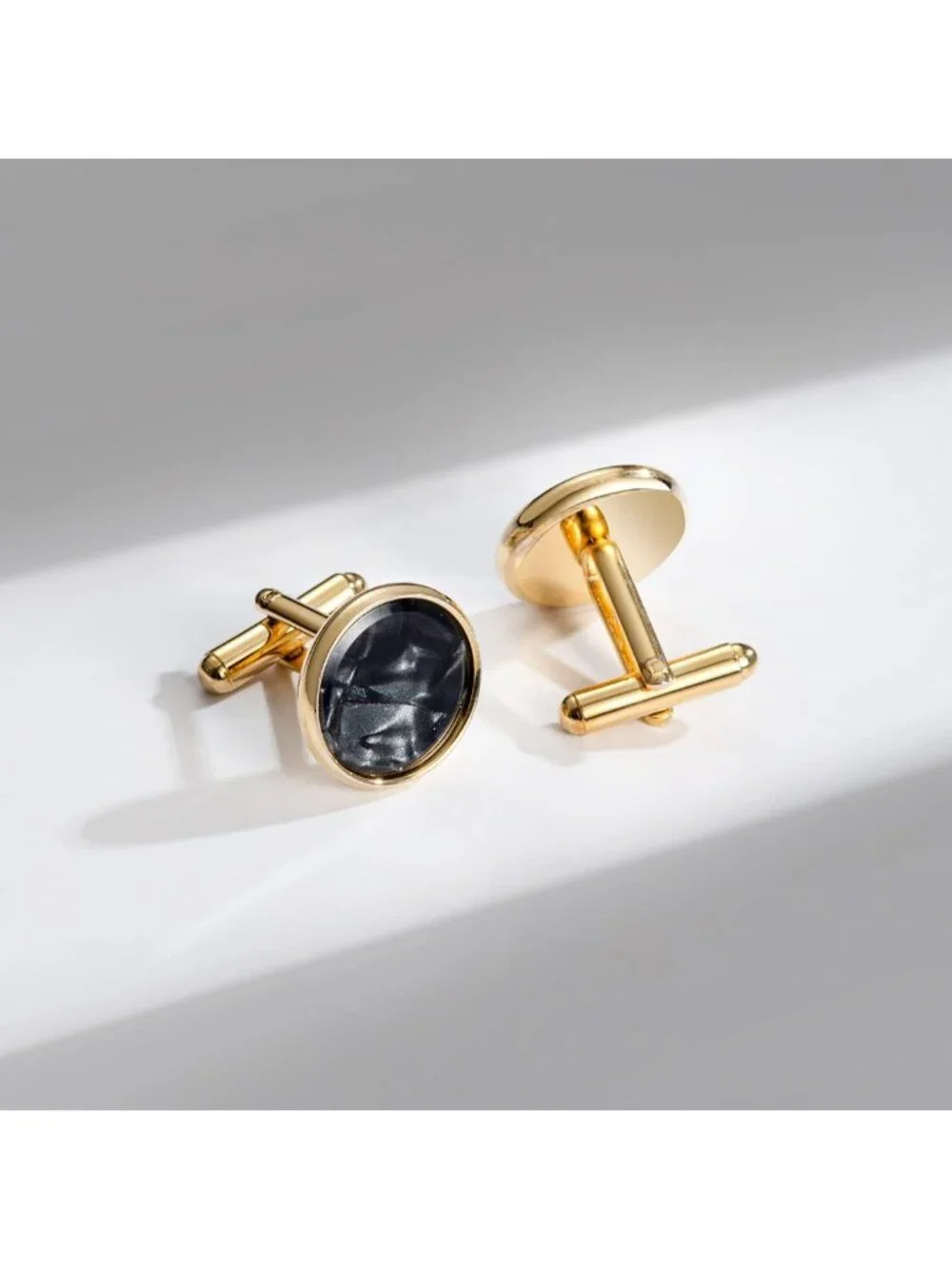 Elegant Mother of Pearl Cufflinks & Studs Set for Tuxedo, Wedding & Business